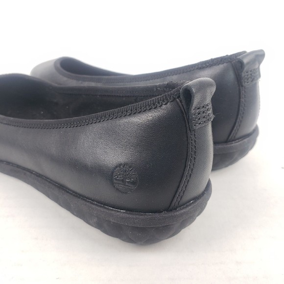 Timberland BRADSTREET ULTRA Ballerina Ballet Black Leather Flats Size 5.5 - Picture 7 of 16